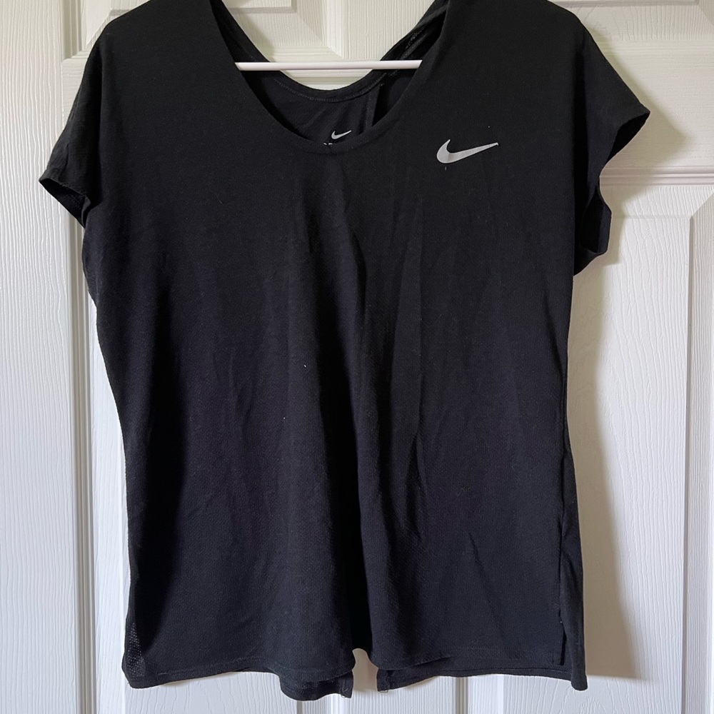 Nike Black Fitted Short Sleeve Tee